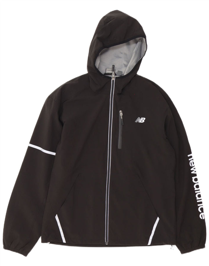 New Balance muška trenirka s kapuljačom, srednje jakna, crni poliester