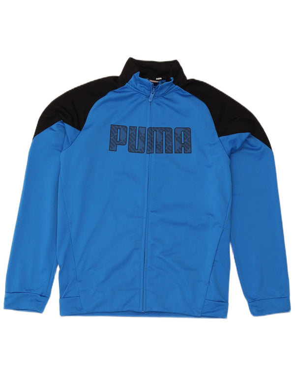 Gornja jakna trenirke Puma Boys Graphic 15-16 Years Blue Colourblock