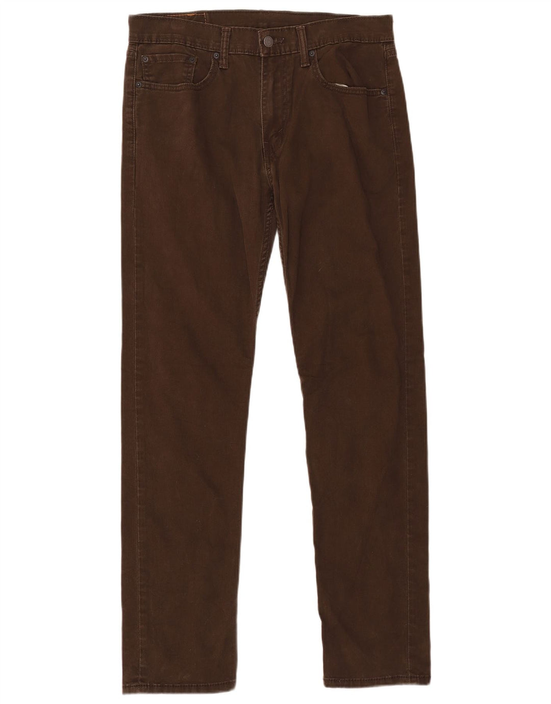 LEVI'S Muške 502 uske sužene traperice W32 L34 Smeđi pamuk