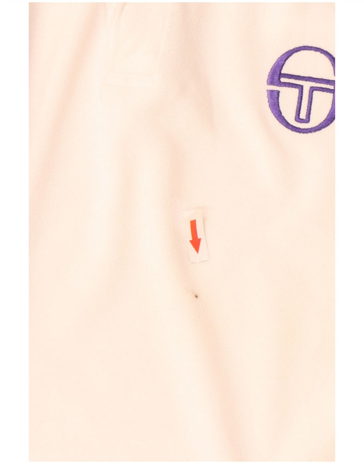Sergio Tacchini muška polo majica s grafičkim motivima Mala bijela pamučna