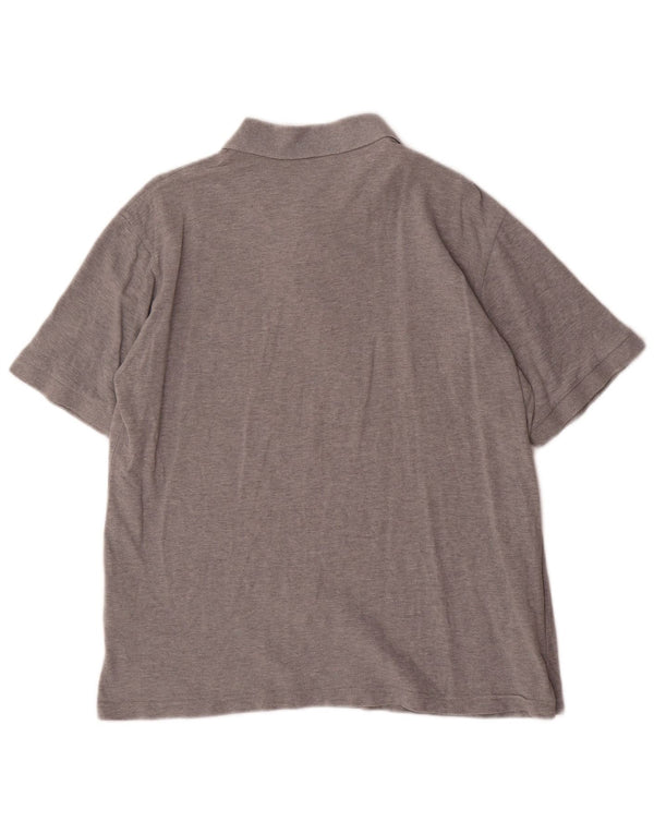 DOCKERS Muška kaki polo majica, srednje sivi flekasti pamuk