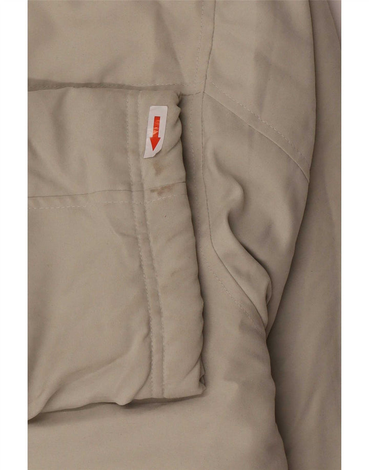 Vintage muška bomber jakna UK 42 XL bež poliester u boji