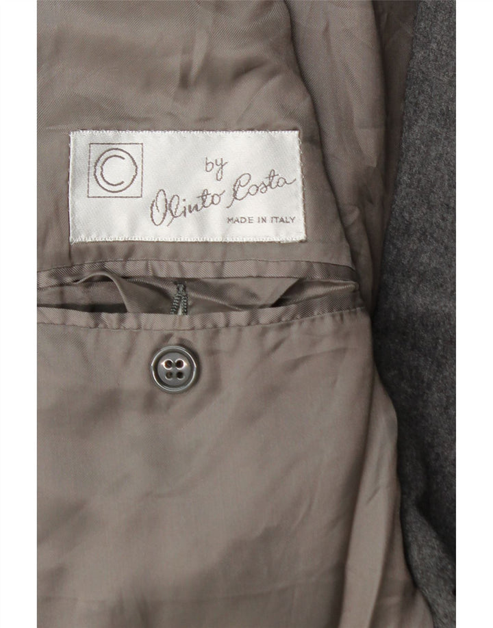 Vintage muška jakna s dvostrukim kopčanjem IT 52 XL siva vuna