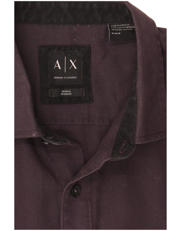 Armani Exchange muška košulja standardnog kroja Srednje crni pamuk