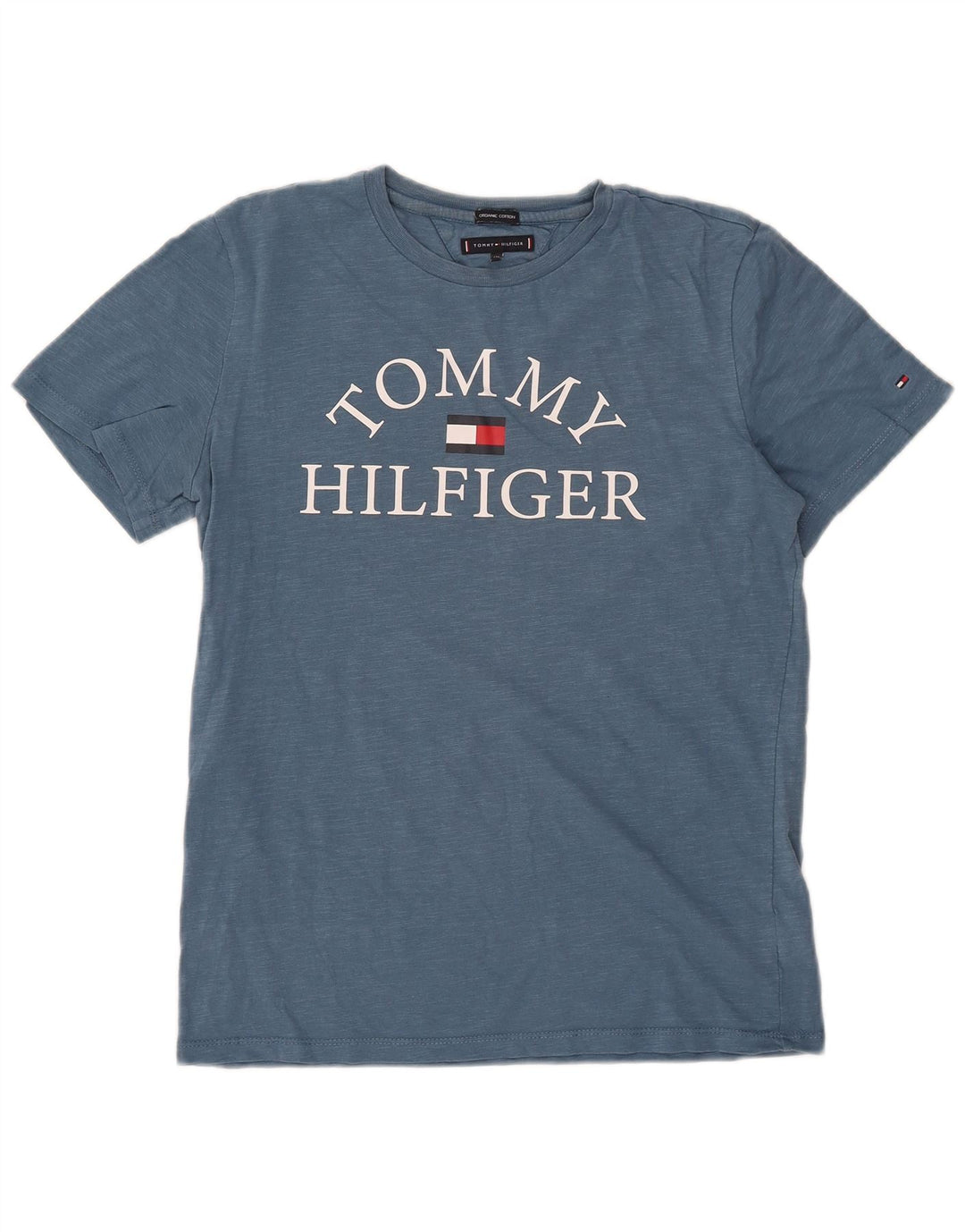 TOMMY HILFIGER Majica s grafičkim motivima za dječake 15-16 godina, plavi pamuk