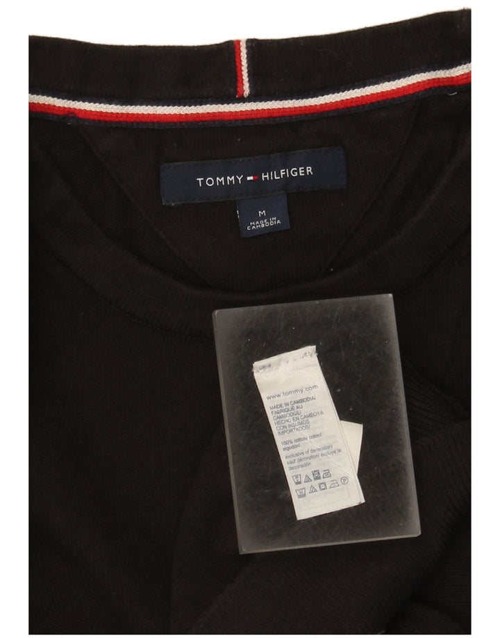 Tommy Hilfiger muški džemper s okruglim izrezom Srednje crni pamuk