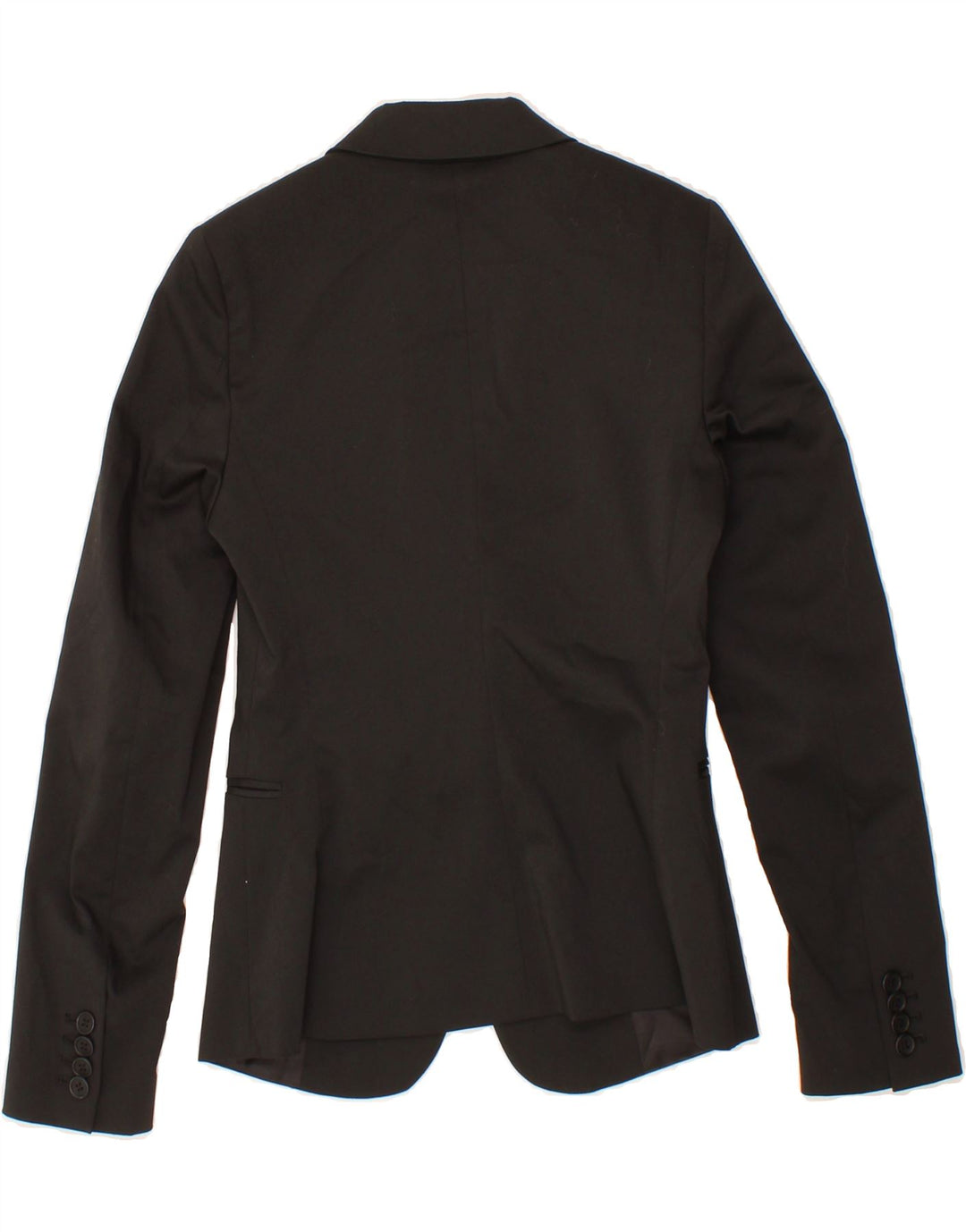 CALVIN KLEIN Womens 1 Button Blazer Jacket UK 6 XS Black Polyester Vintage Calvin Klein and Second-Hand Calvin Klein from Messina Hembry 