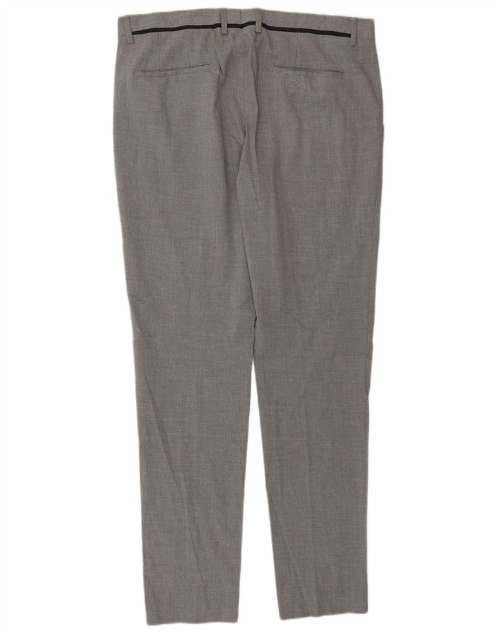 Zara muške uske hlače EU 46 XL W36 L33 sivi poliester