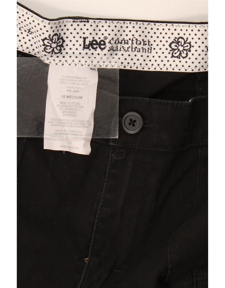 Lee ženske kargo kratke hlače US 10 Large W32 crni pamuk