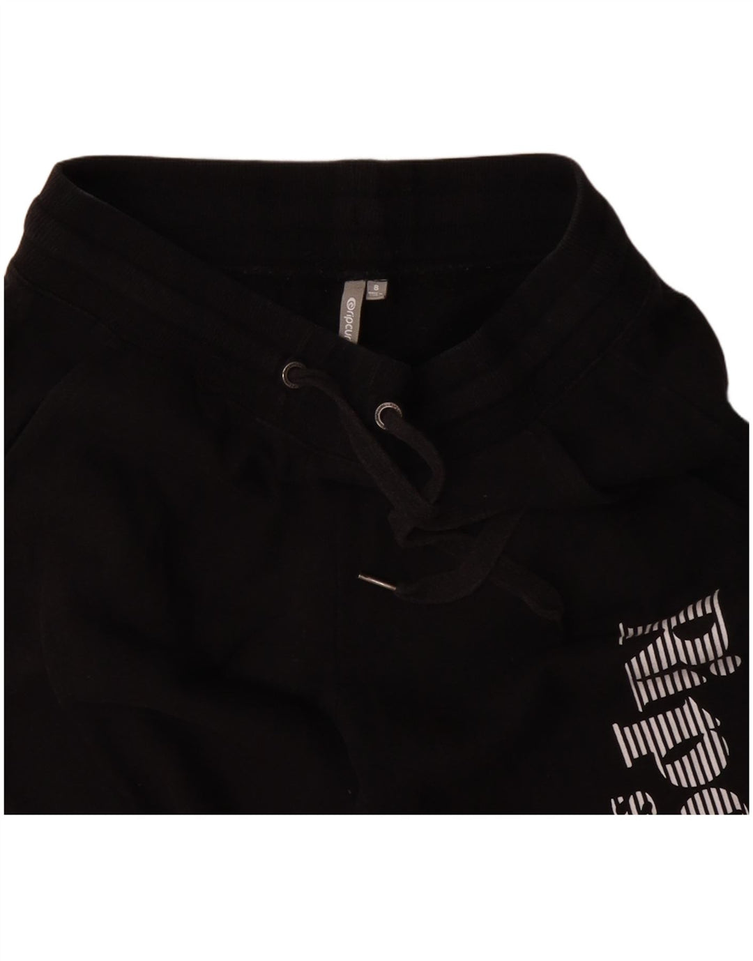 RIP CURL Ženske trenirke Hlače Joggers UK 8 Male crne pamučne