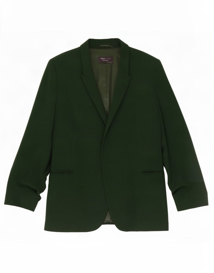 Marks & Spencer ženska jakna s otvorenim sakoom s 3/4 rukava UK 12 Srednje zelena
