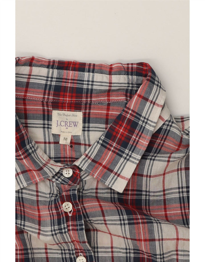 J. CREW Womens Shirt UK 14 Medium Red Check Cotton Vintage J. Crew and Second-Hand J. Crew from Messina Hembry 