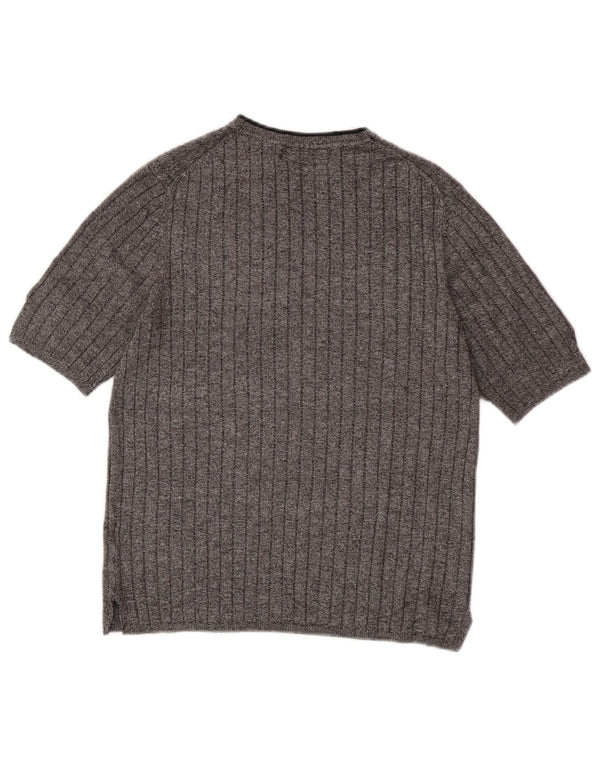Marks & Spencer ženski džemper s okruglim izrezom UK 10 Small Gray