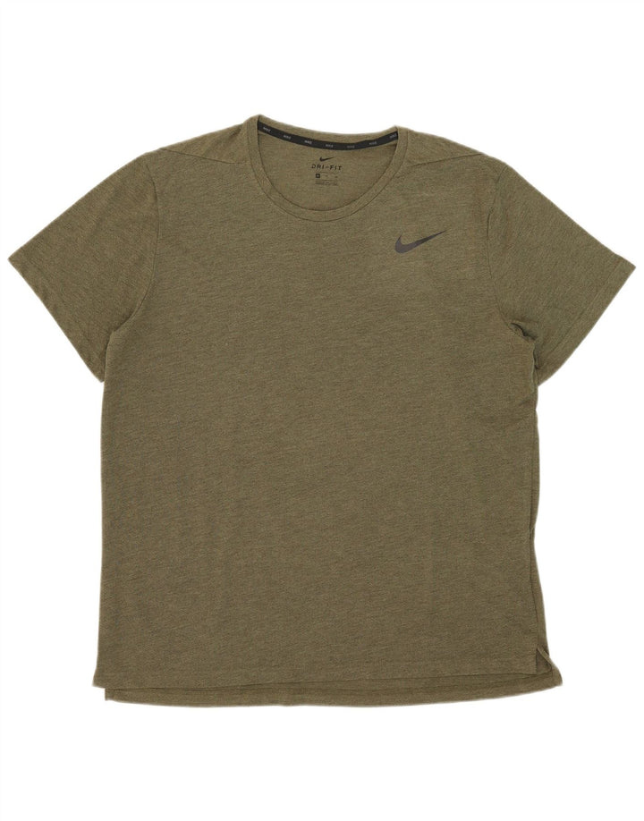 Nike Dri Fit majica kratkih rukava XL zeleni poliester