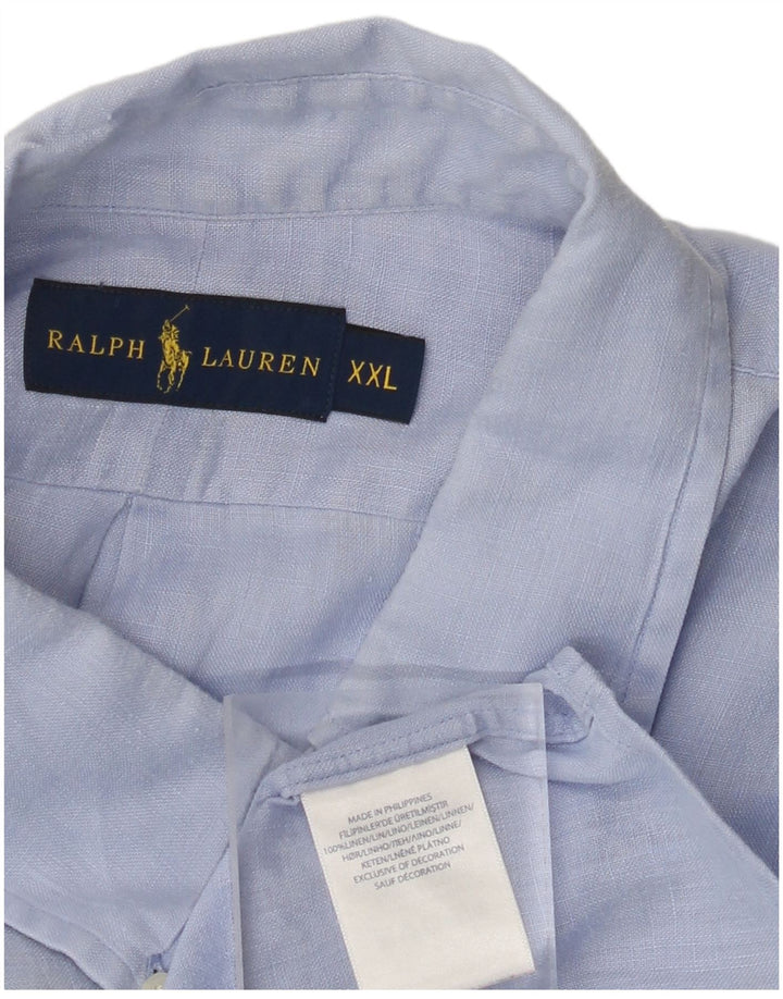 RALPH LAUREN Muška košulja 2XL plavo platno
