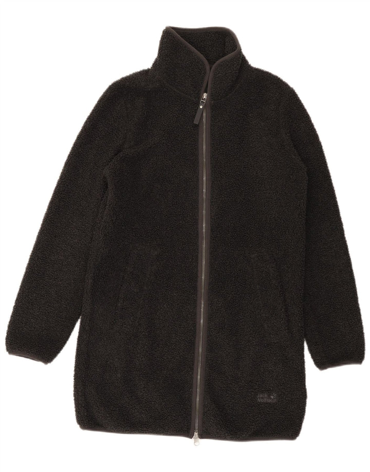 Jack Wolfskin ženski preveliki kaput od flisa UK 6 XS sivi poliester