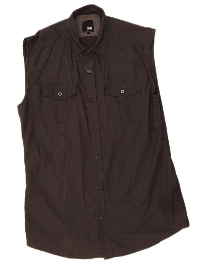 Jack & Jones muška grafička majica bez rukava, srednje sivi pamuk