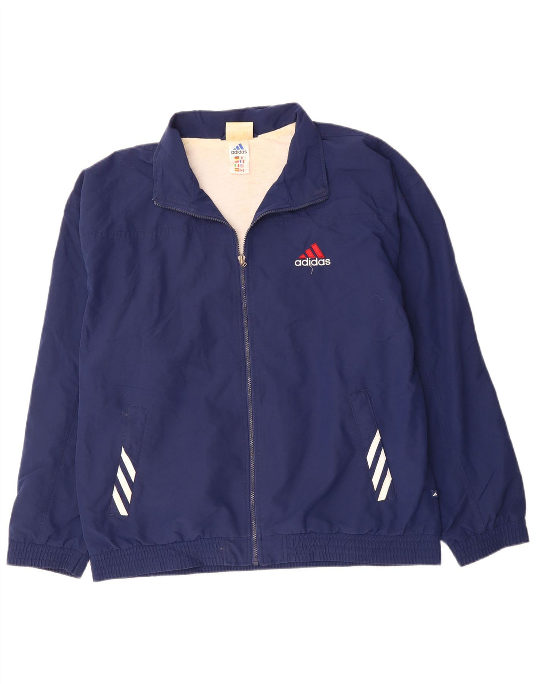 Adidas muška trenirka gornja jakna UK 42/44 velika tamnoplava poliester