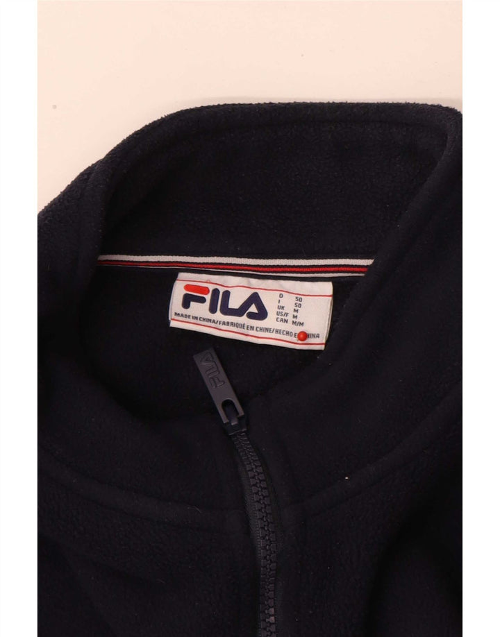 Fila muški džemper od flisa s patentnim izrezom srednje tamnoplave boje
