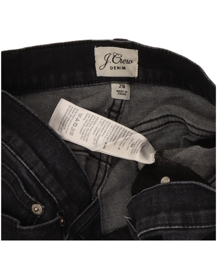 J. CREW Ženske traperice Bootcut W28 L26 crni pamuk