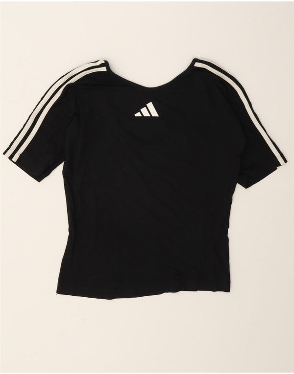 Adidas ženska majica kratkih rukava s grafičkim motivima UK 12 Srednje crni pamuk