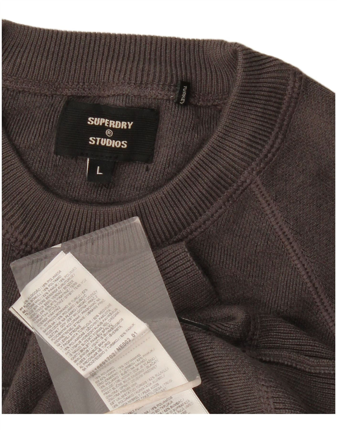 Superdry muška majica s kratkim rukavima, veliki sivi pamuk