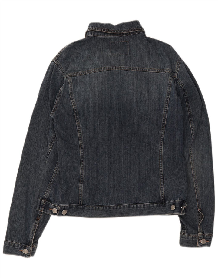 Sisley ženska traper jakna UK 14 Large Blue Cotton