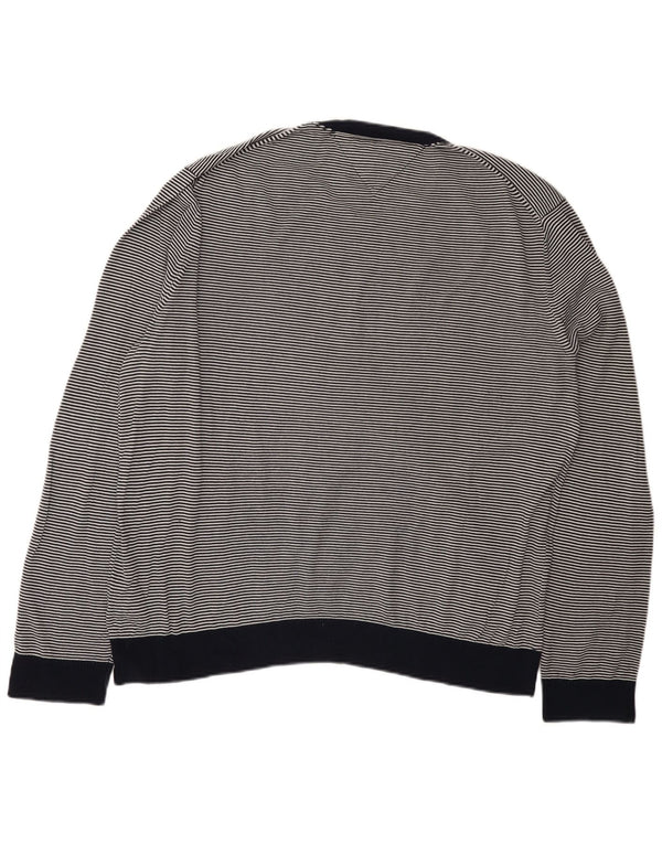 TOMMY HILFIGER Muški pulover s okruglim izrezom 2XL tamnoplava na pruge