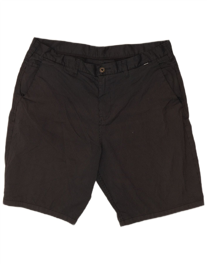 Hurley muške chino kratke hlače W38 XL crne pruge od poliestera