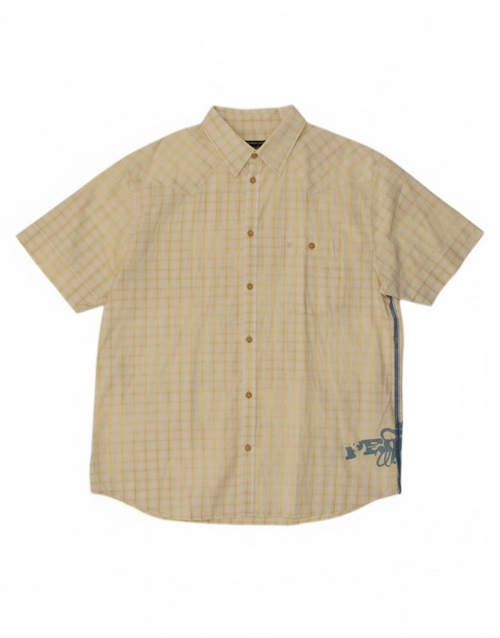 Wrangler muška grafička majica kratkih rukava XL, pamuk u žutom karu