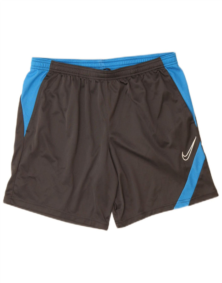 Nike muške Dri Fit sportske kratke hlače velike crne boje od poliestera