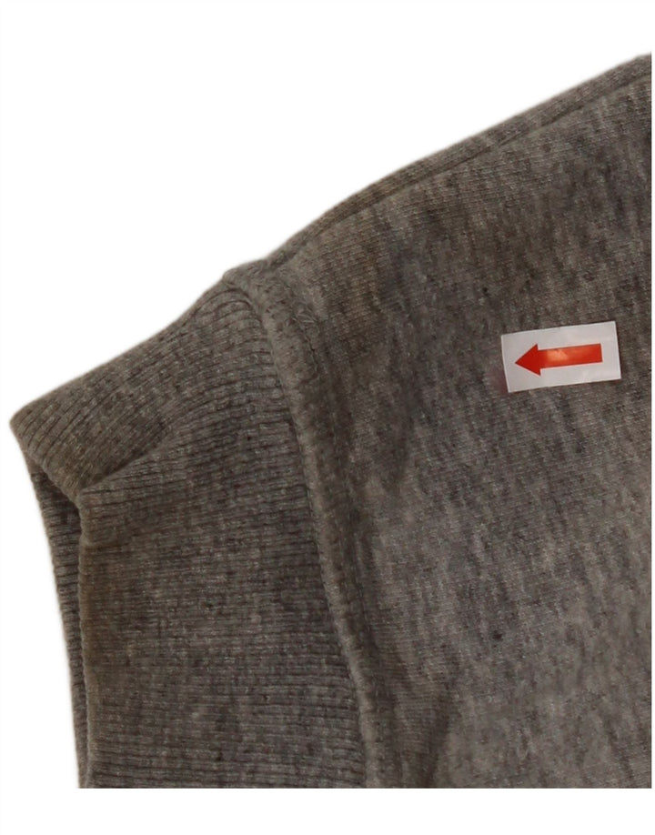 JACK WILLS Ženska velika majica s kapuljačom UK 10 Mali sivi pamuk