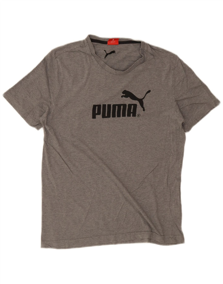Puma muška majica kratkih rukava srednje siva s pjegama