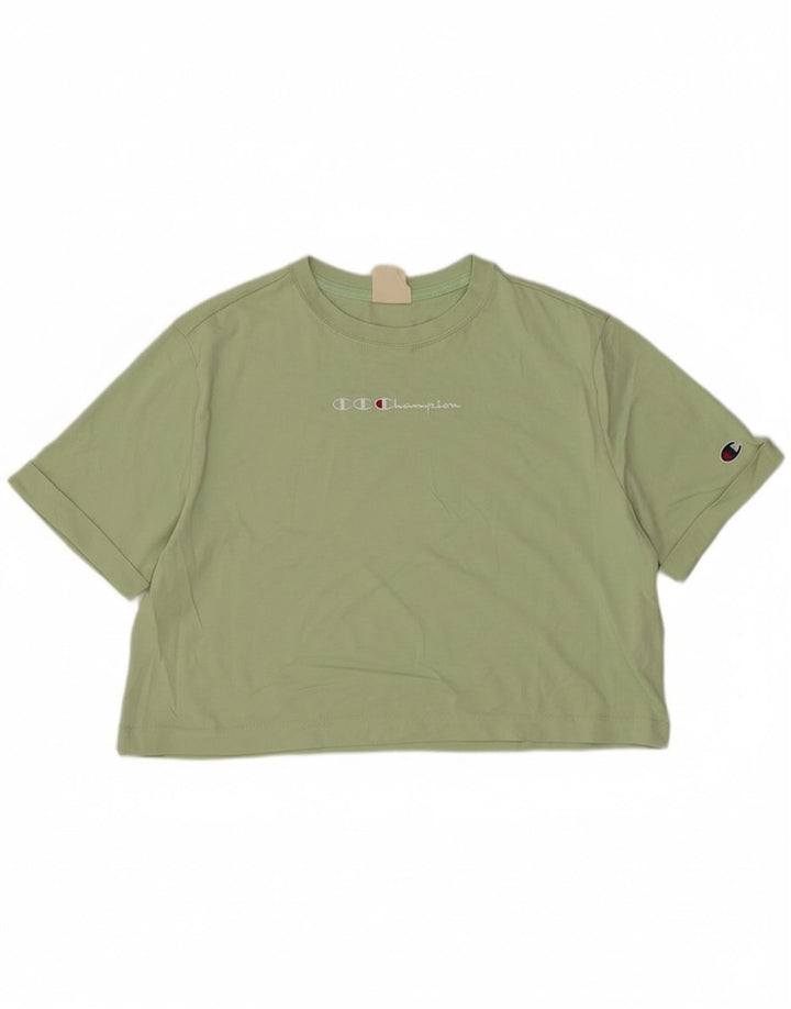 Champion majica kratkih rukava s grafičkim motivima, UK 14, srednje zeleni pamuk