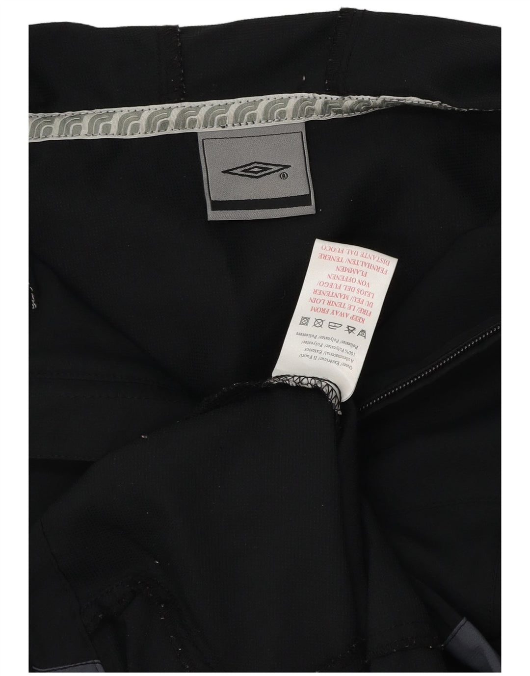 UMBRO ženska kišna jakna s kapuljačom UK 14 Srednje crna poliesterska boja