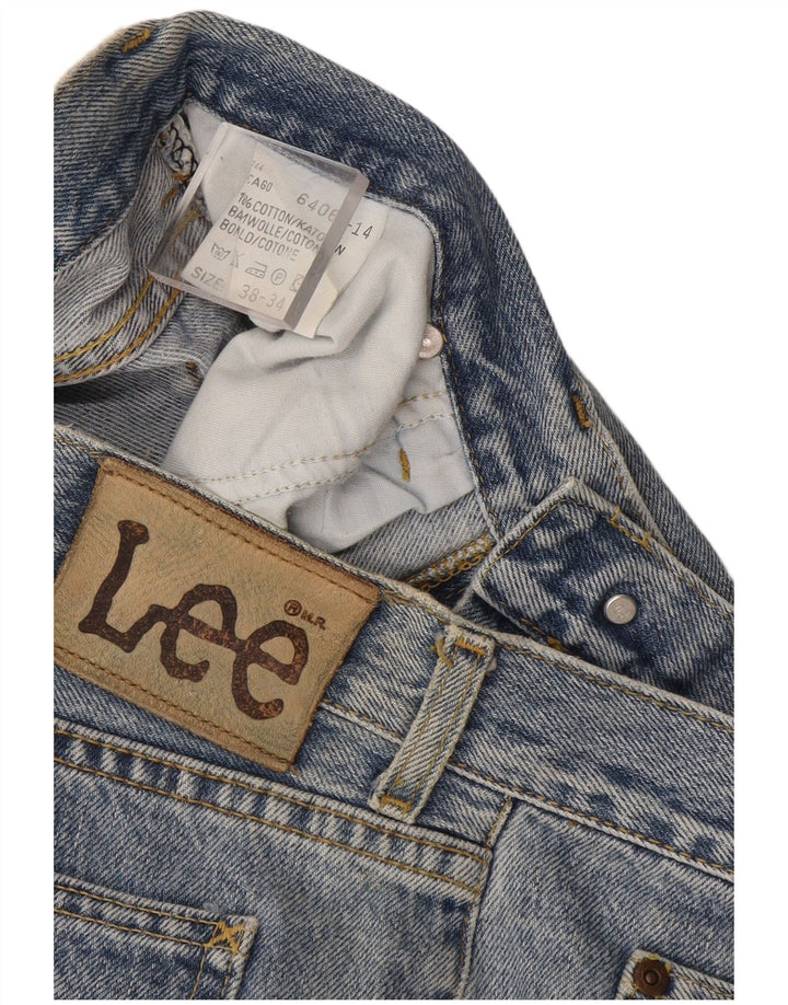 Lee Mens Chicago Straight Jeans W38 L27 Plavi pamuk