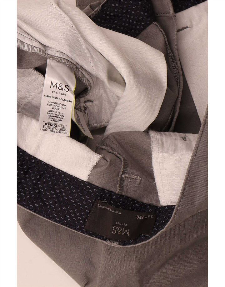 Marks & Spencer muške chino kratke hlače W36 veliki sivi pamuk