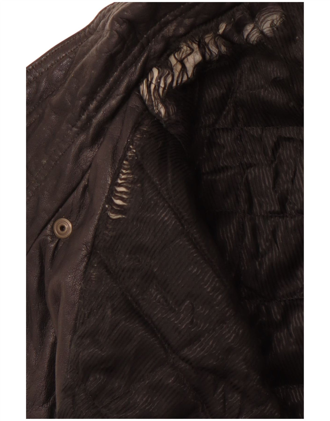 VINTAGE muška kožna jakna IT 50 velika crna koža