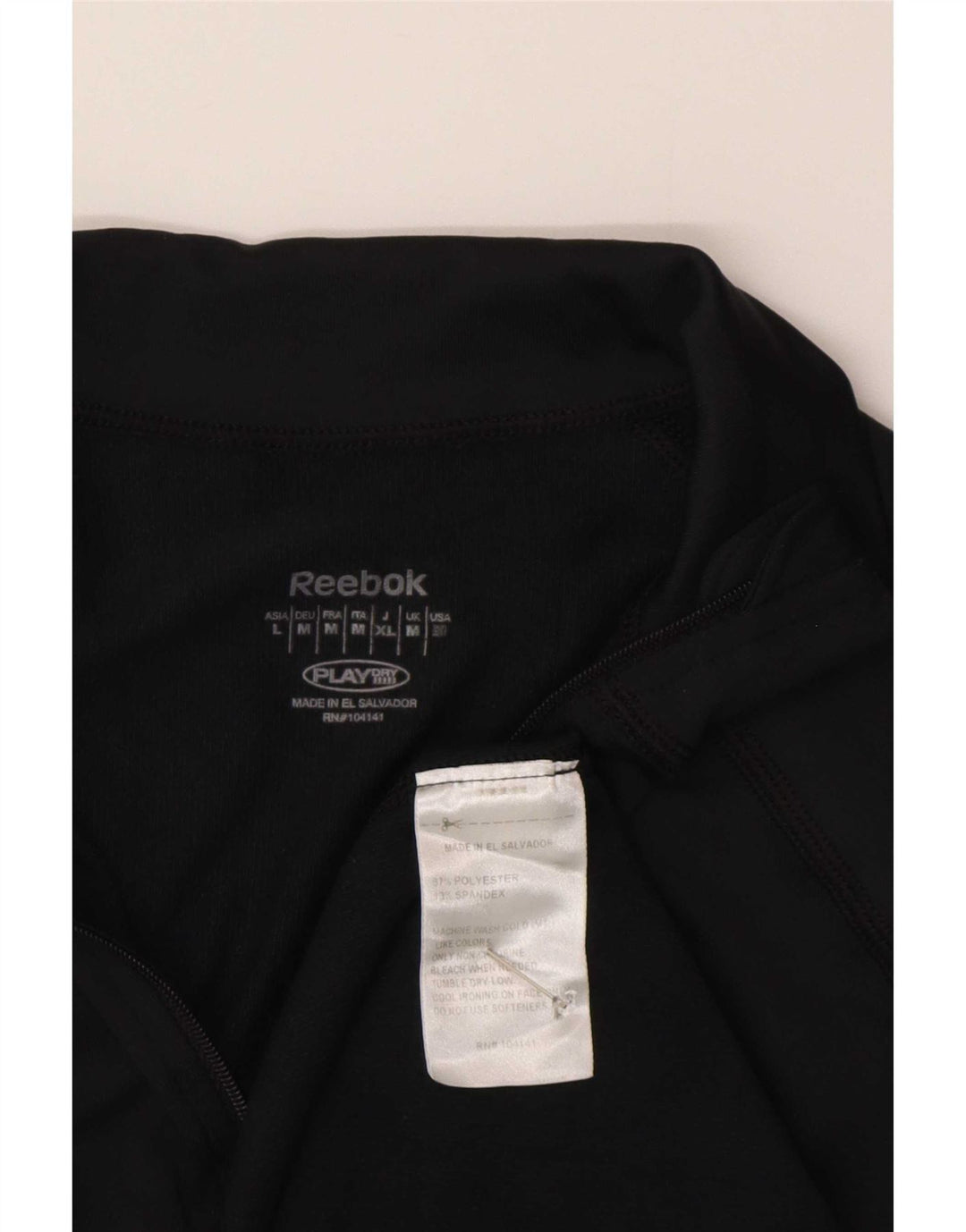 Reebok Ženska trenirka s patentnim izrezom UK 12 Srednje crni poliester