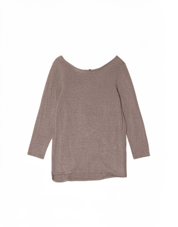 Massimo Dutti Ženska majica s 3/4 rukavima UK 12 srednje siva viskoza