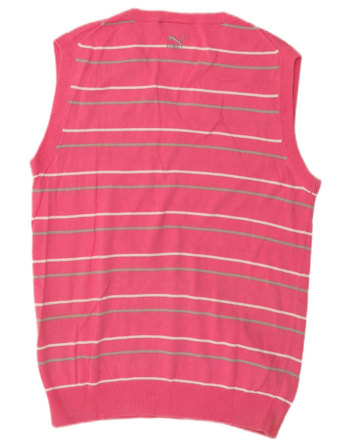 Puma muška majica bez rukava Srednje ružičasti prugasti pamuk