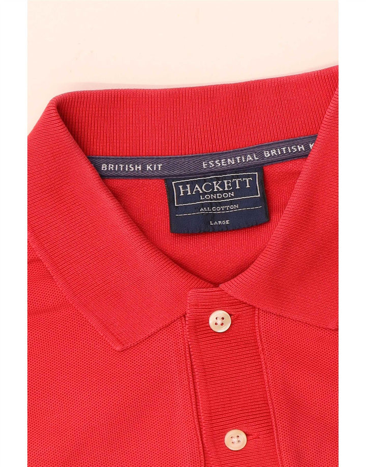 Hackett muška polo majica s grafičkim motivima, velika crvena pamuk