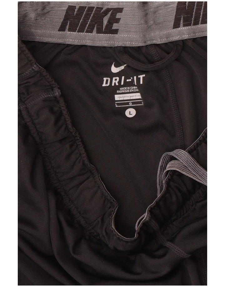 Velike crne muške sportske kratke hlače Dri Fit