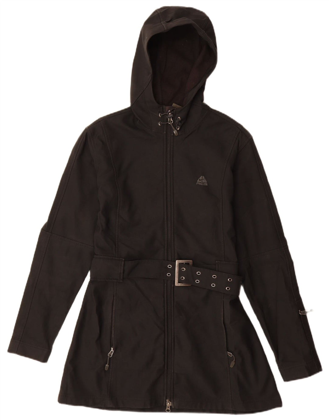 NIKE ženska vjetrovka s kapuljačom UK 12 srednji crni poliester