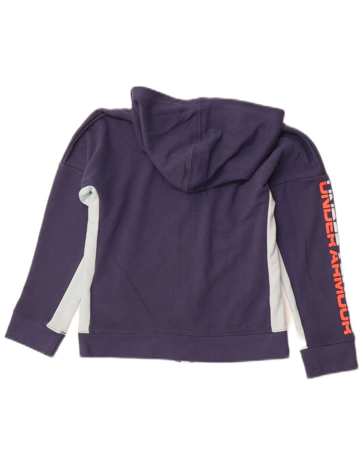UNDER ARMOUR Boys Cold Gear Zip pulover s kapuljačom 7-8 godina, mali tamnoplavi