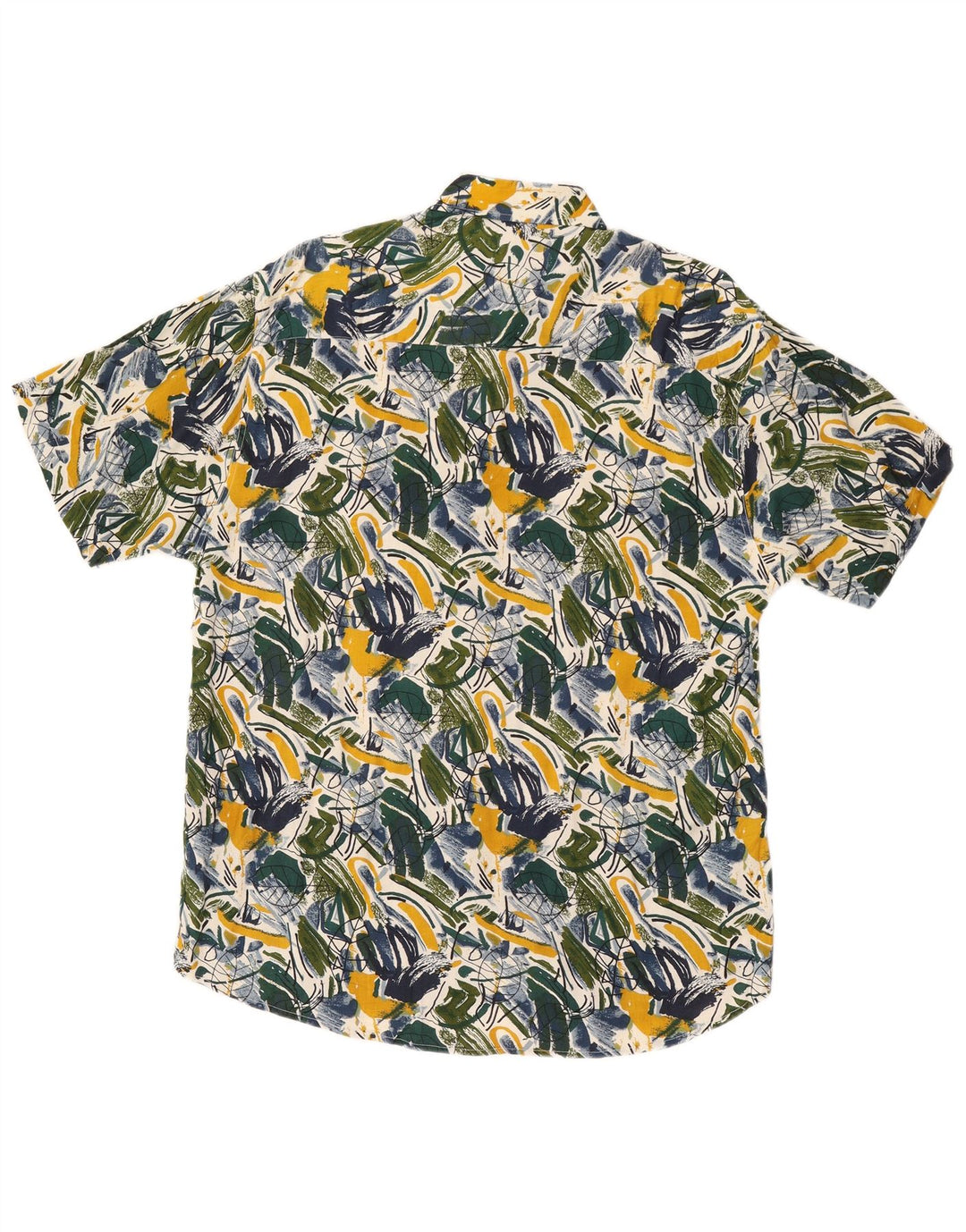 Papillon muška košulja kratkih rukava s apstraktnim uzorkom srednje boje