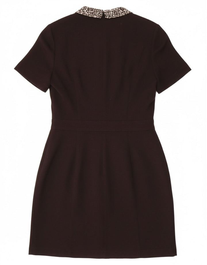 OASIS Womens Sheath Dress UK 12 Medium Black Polyester