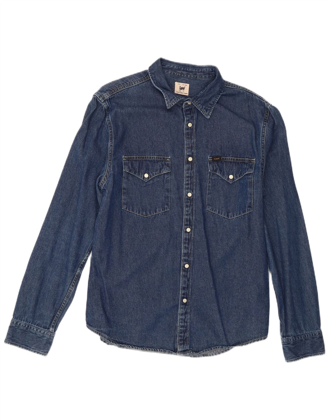 Lee muška traper košulja Large Blue Pamuk