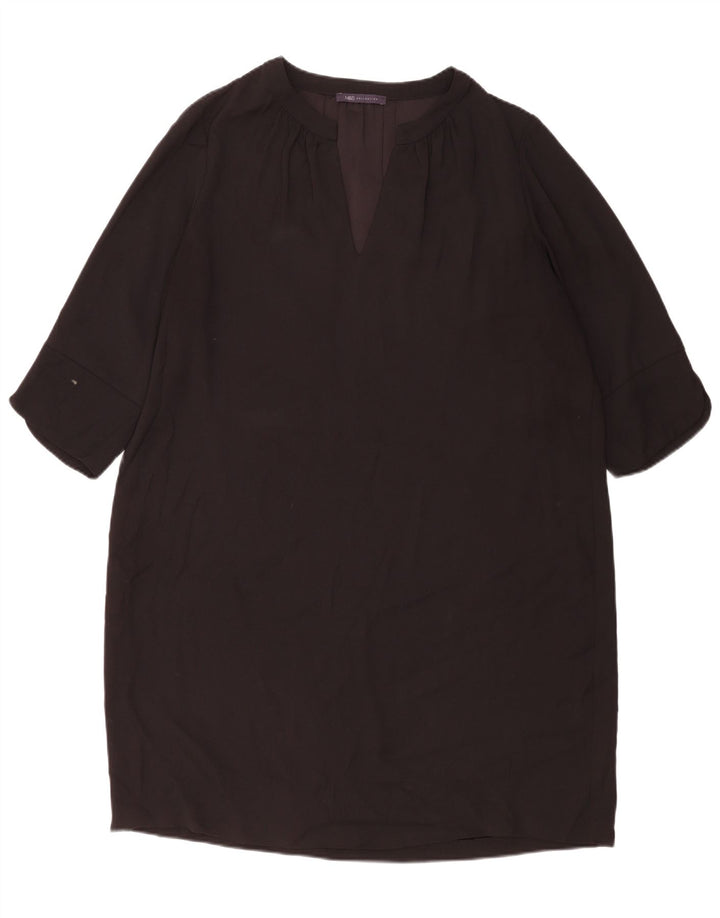 Marks & Spencer ženska duga haljina s 3/4 rukavima UK 20 2XL crni poliester