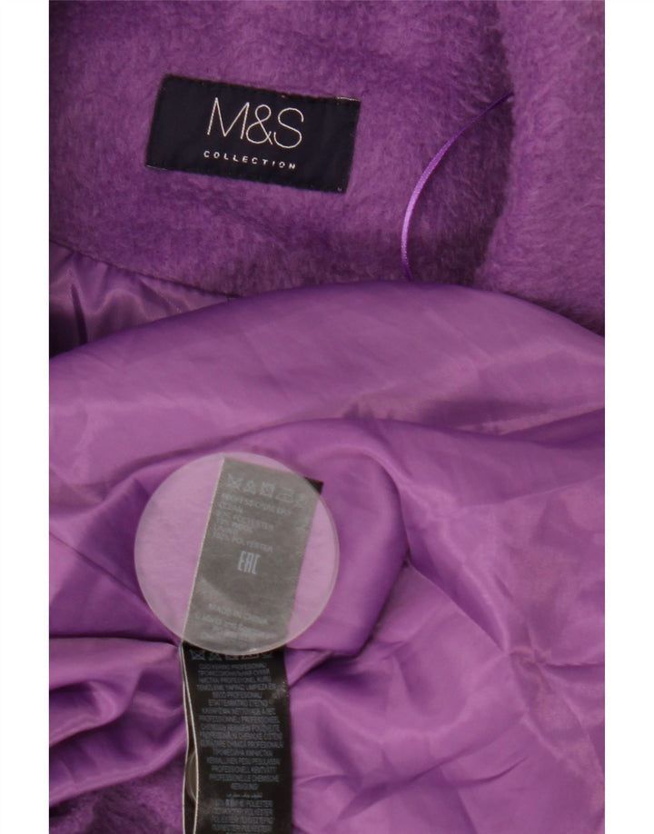 Marks & Spencer ženski kaput UK 14 veliki ljubičasti poliester